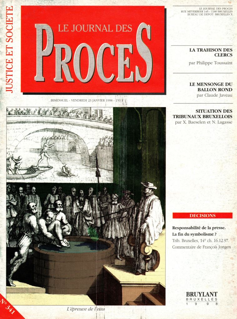Journal des procès n°341 (29 janvier 1998)