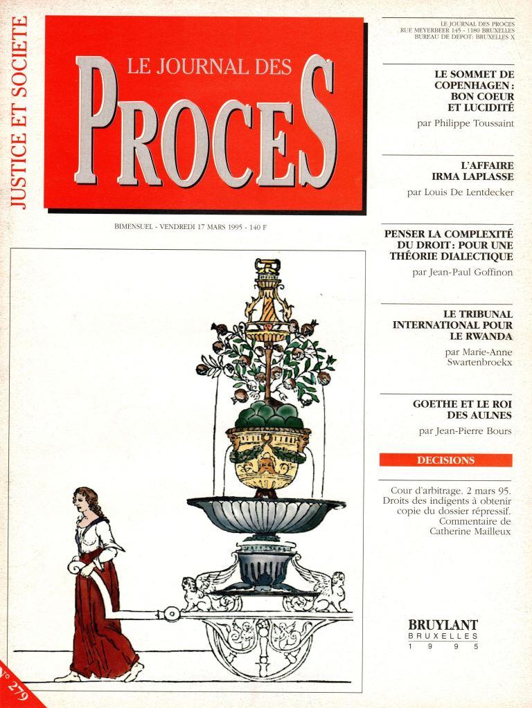 Journal des procès n°279 (17 mars 1995)