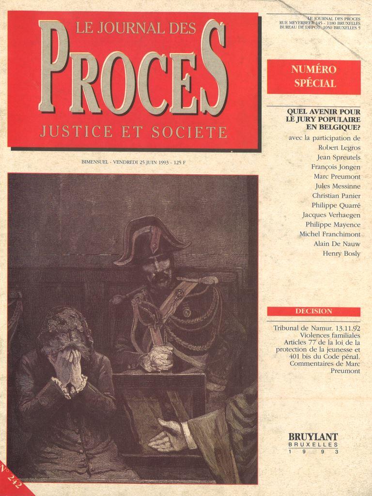 Journal des procès n°242 (25 juin 1993)