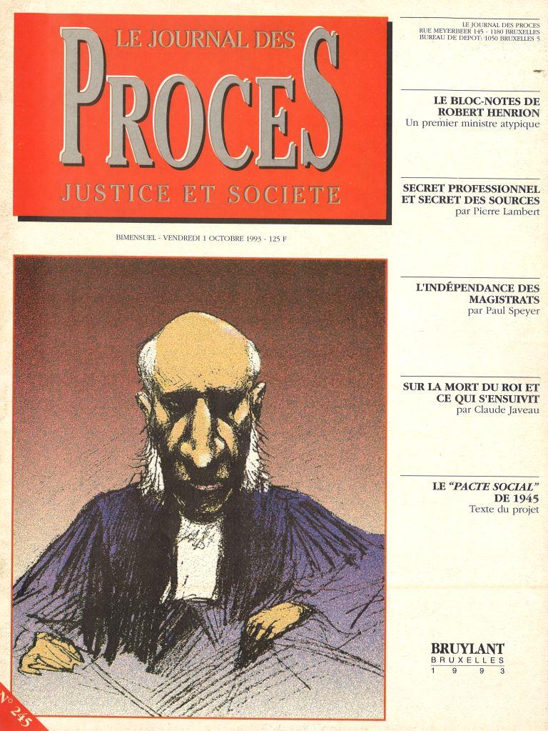 Journal des procès n°245 (1 octobre 1993)