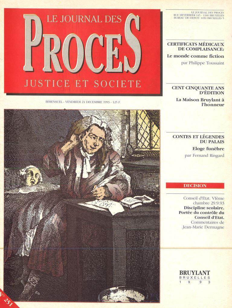 Journal des procès n°251 (24 décembre 1993)