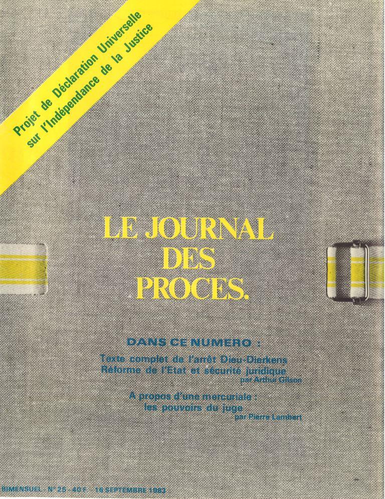 Journal des procès n°025 (16 septembre 1983)