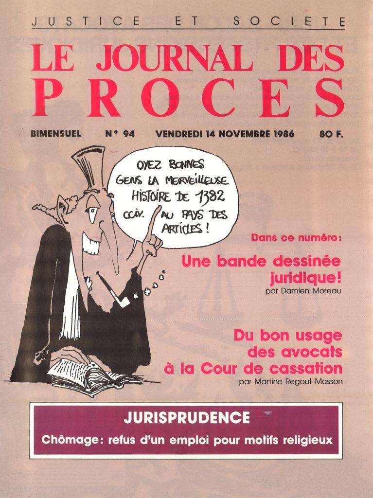Journal des procès n°094 (14 novembre 1986)